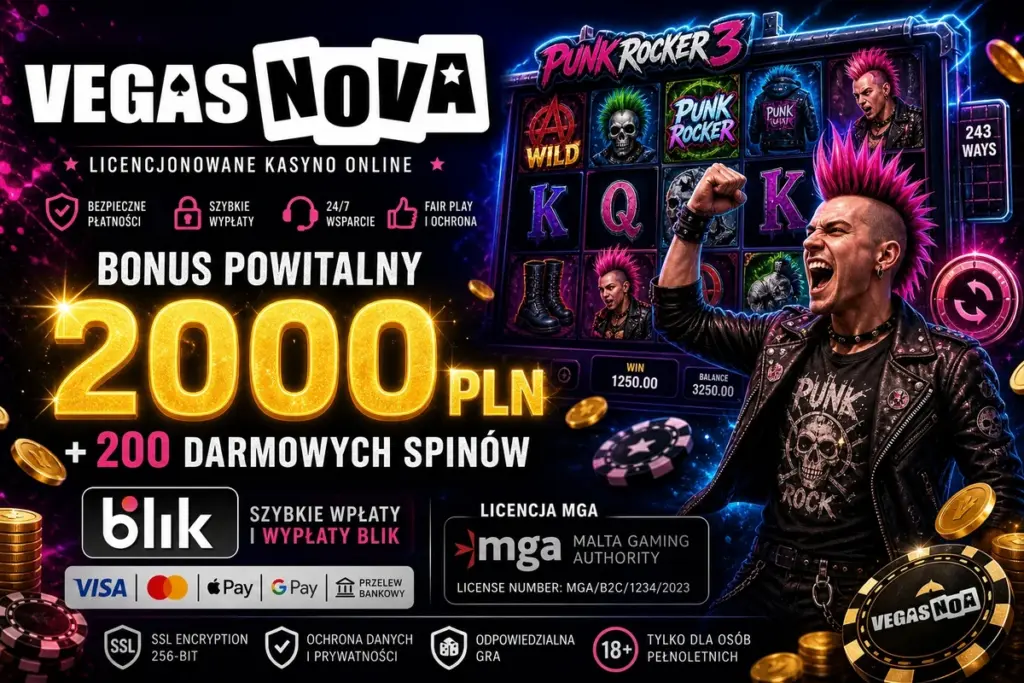 VegasNova i Punk Rocker 3 — 2000 PLN + BLIK (MGA)