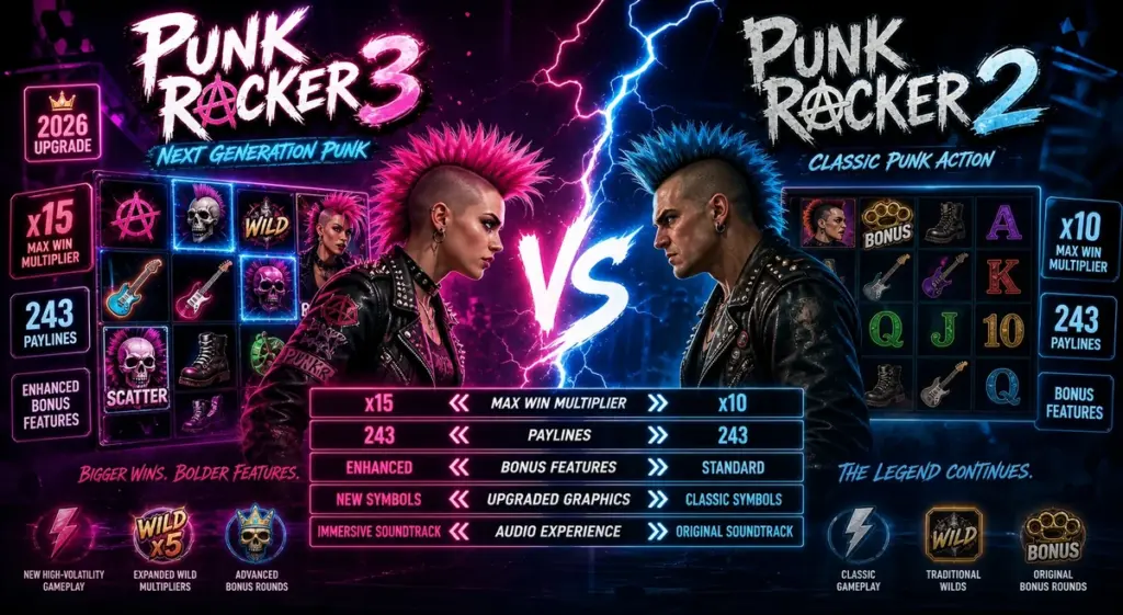 Punk Rocker 3 vs Punk Rocker 2 — Porównanie